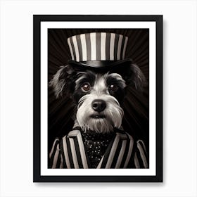 Dog In A Top Hat Art Print