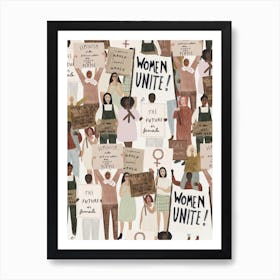 Women Unite Art Print