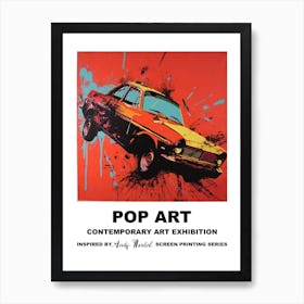 Poster Car Crash Pop Art 1 Art Print