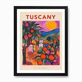 Tuscany 2 Italia Travel Poster Art Print