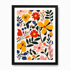 Floral Pattern 4 Art Print