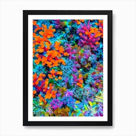 Acropora Verweyi 2 Vibrant Painting Art Print