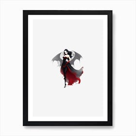 Demon Girl Art Print