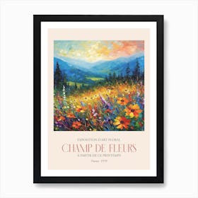 Champ De Fleurs, Floral Art Exhibition 43 Art Print