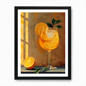 Orange Juice In A Glass Art Print