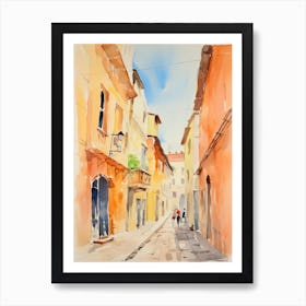 Forli, Italy Watercolour Streets 1 Art Print