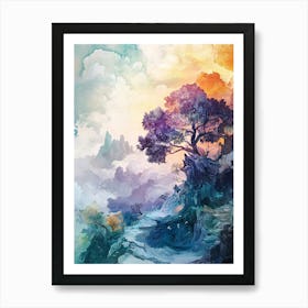 Tree In The Sky Art Print