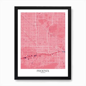 Phoenix Arizona Pink Purple Art Print