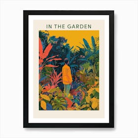 In The Garden Poster Yellow 1 Art Print