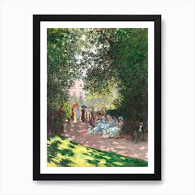 The Parc Monceau (1878), Claude Monet Affiche