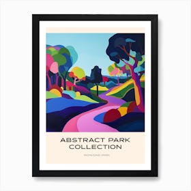 Abstract Park Collection Poster Richmond Park London 1 Art Print