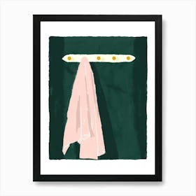 Abstract towel coastal art Art Print