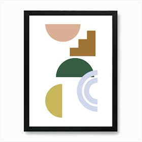 99.Modern boho art, cohesive colors. Art Print