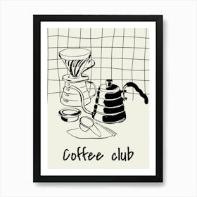 Coffee Club Print Art Print