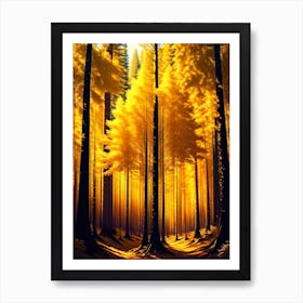 Golden Forest 2 Art Print