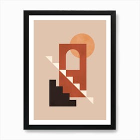 Architectural geometric shapes 11 Art Print