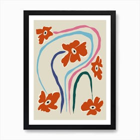 The string flower Art Print