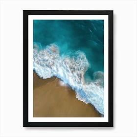 Aerial View Of A Beach 74 Art Print