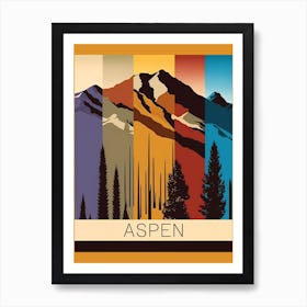 Aspen Colorado Southwest Art Poster Poster