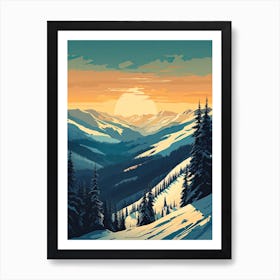 Aspen Snowmass   Colorado, Usa, Ski Resort Illustration 1 Simple Style Art Print