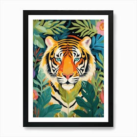 Tiger In The Jungle 1 Art Print