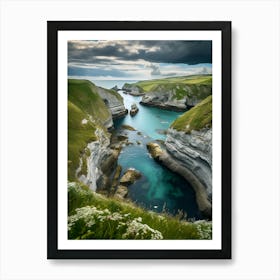 Cliffs Of Cornwall Art Print