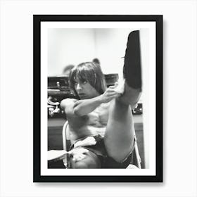 Musician Iggy Pop Backstage Art Print