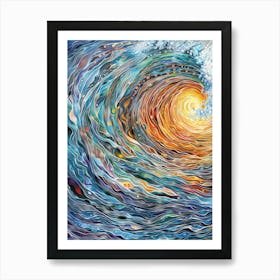 Wave In The Ocean Art Print