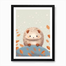 Cute Shrewlet Scandinavian Style Illustration 1 Art Print