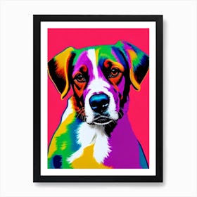 Nederlandse Kooikerhondje Andy Warhol Style Dog Art Print