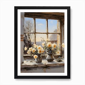 Old Stone Farm Winter 10 Art Print