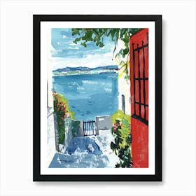 Travel Poster Happy Places Galway 3 Art Print