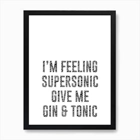 Supersonic Art Print