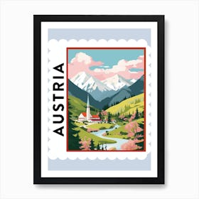 Austria 2 Travel Stamp Poster Art Print