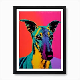 Greyhound Andy Warhol Style Dog Art Print