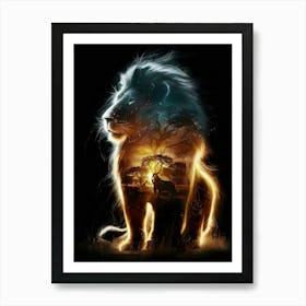 Lion's Realm Art Print