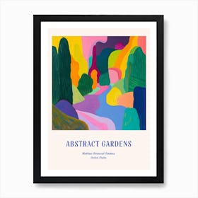 Colourful Gardens Matthaei Botanical Gardens Usa 3 Blue Poster Art Print