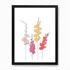 Wildflowers 1 Art Print