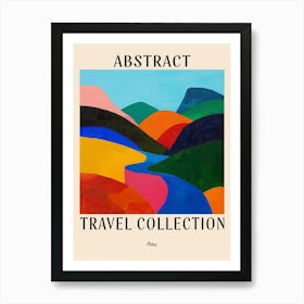 Abstract Travel Collection Poster Peru 3 Art Print