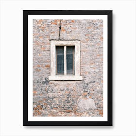 Window & Old Brick Wall // The Netherlands // Travel Photography Art Print