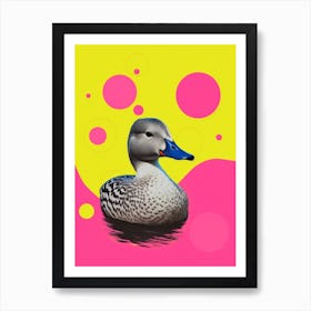 Geometric Circle Duckling 2 Art Print