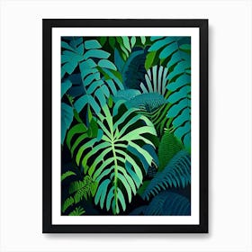 Dwarf Tree Fern Vibrant Art Print