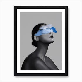 Blue Girl Art Print