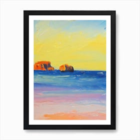 Navagio Beach, Zakynthos, Greece Bright Abstract Art Print