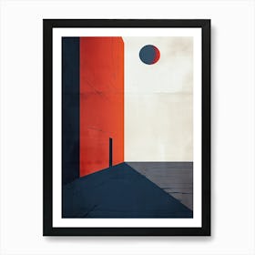 Window In The Wall, Minimalism Art Print