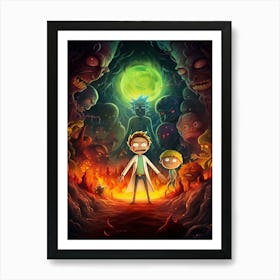 Rick and Morty Movie 7 Art Print