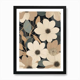 Floral Wallpaper Art Print