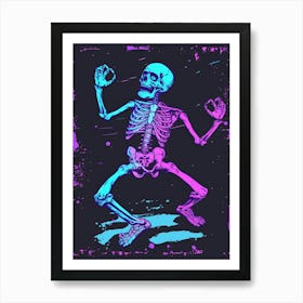 Skeleton Dance 1 Art Print