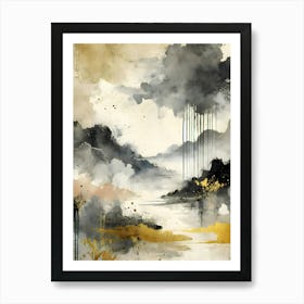 Golden Storm Art Print