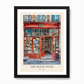 Brussels Book Nook Bookshop 4 Poster Art Print